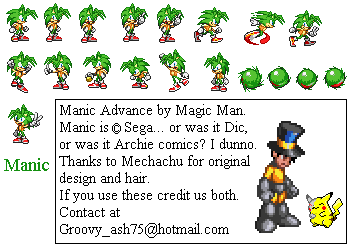 The Sprite Cemetery/The People's Sprites: Sonic the Hedgehog Annex. Sonia  the Hedgehog by Magic Man/Groovy Ash.