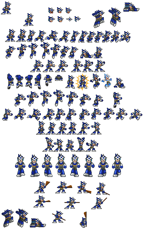 Mega Man cosplays as Shadow Man.